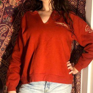 Harley Davidson Rust Orange Long Sleeve Sweatshirt